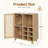 Wine Bar Cabinet with Rattan Door-1824770863