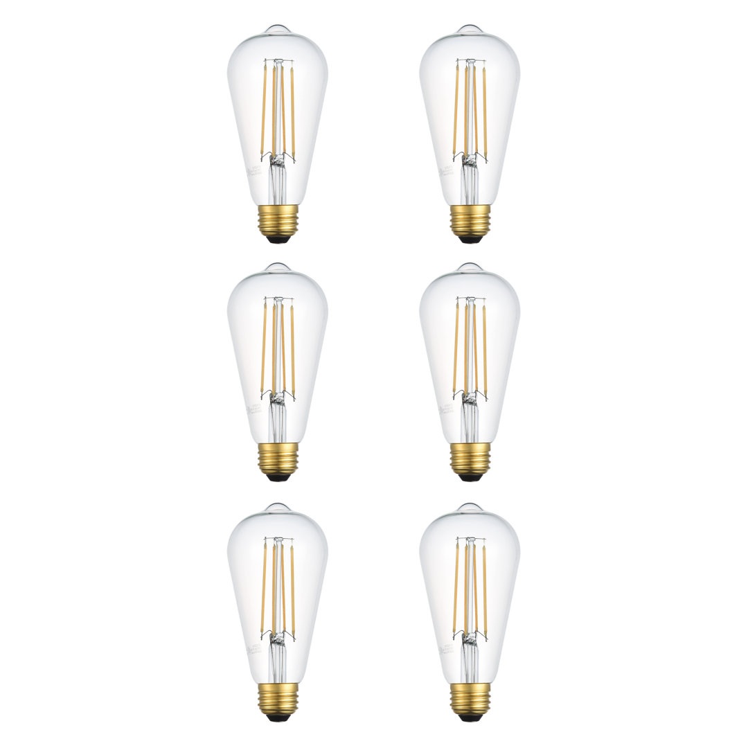 40 Watt Equivalent ST18 E26/Medium (Standard) Dimmable 3000K LED Bulb (Set of 6) Elegant Lighting