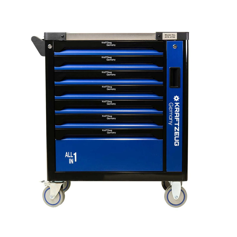 Armoire à outils 25 tiroirs 7 tiroirs 251, Noir / Bleu