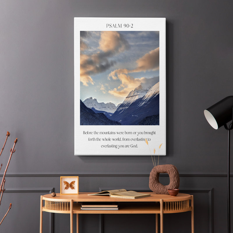 Psalm 90:2 -Gallery Wrapped Cavas, 36" H x 24" W