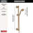 Delta H2Okinetic Champagne Bronze 3-Setting Shower Slide Bar, Slide Bar Shower Head with HandHeld Spray, Detachable Shower Head with Hose, 1.75 GPM Flow Rate-17040647