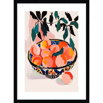 Ottilie "Fresh Peach Fruit Bowl" Print