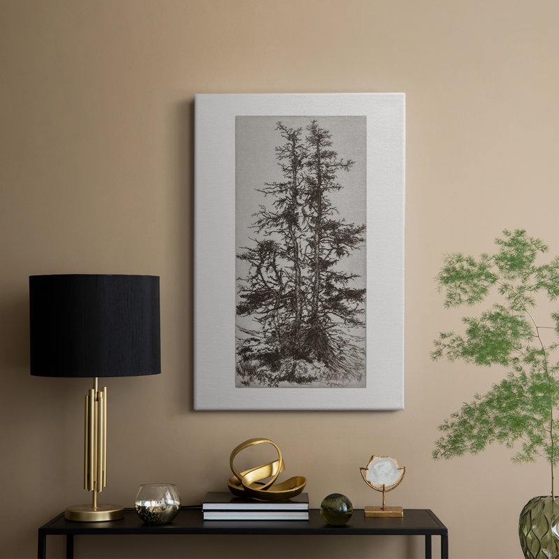 Paysage rétro CCxxi - galerie enveloppée de cavas, H 18 po x l 12 po
