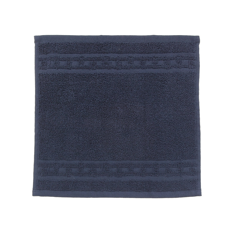 Essuie-mains en tissu natté, Bleu marine