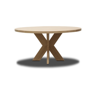 Luna Round Solid Oak Dining Table