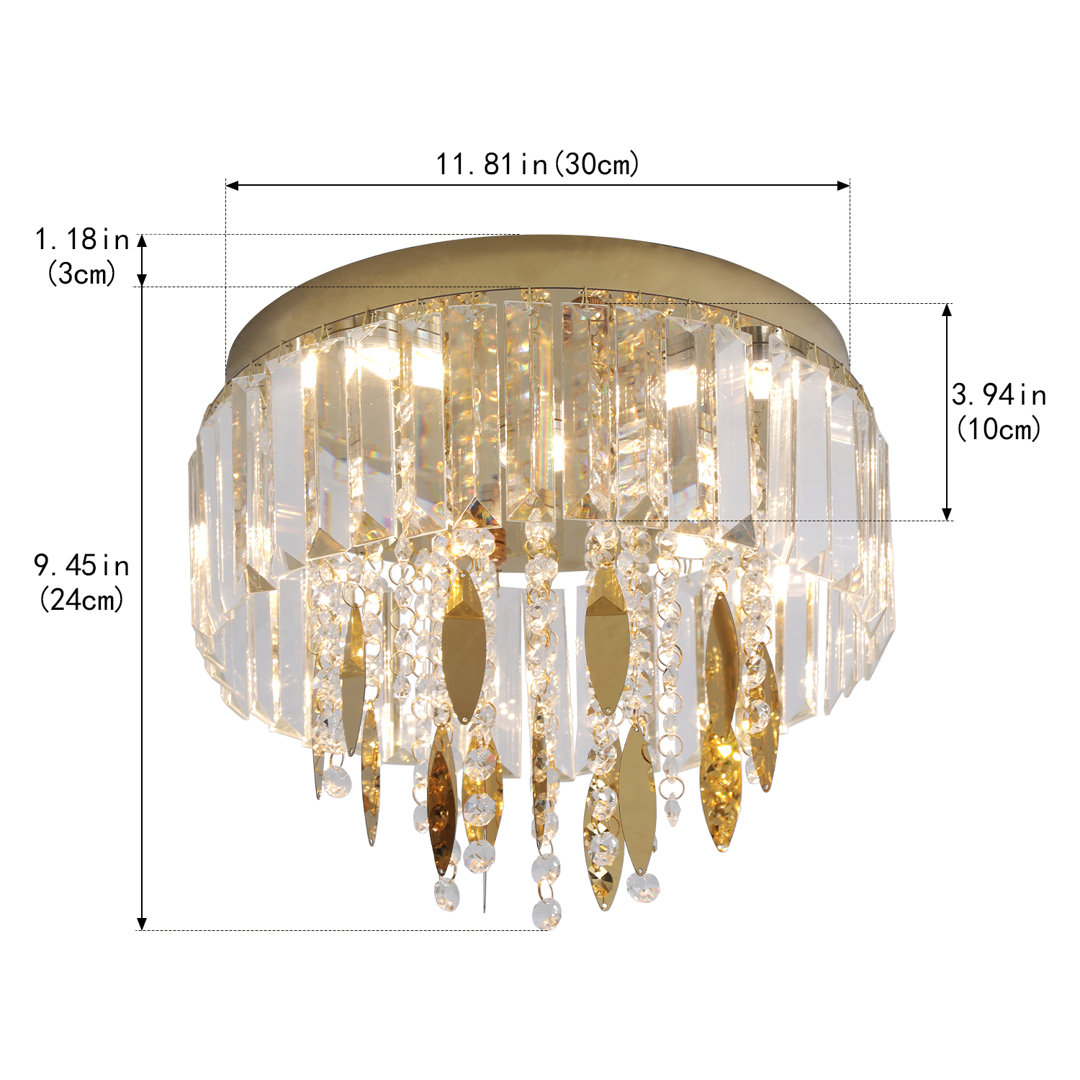 1 - Light Crystal LED Chandelier