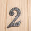 8.7cm H Iron House Number