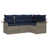 Structure grise / coussin bleu marine est en rupture de stock