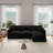 Normail 95.4''  Upholstered Sofa, Cloud Sofa, Sectional Sofa Couch Modular Sleeper Sofa for Living Room-306472617