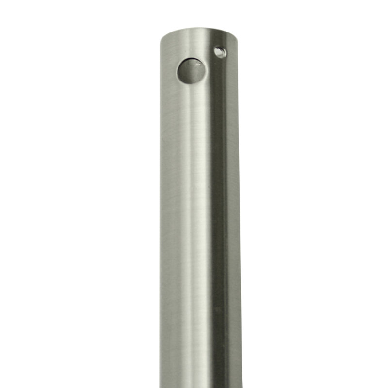 Tige de ventilateur de plafond, H 12 po x l 0,5 po x P 0,5 po, Nickel brossé