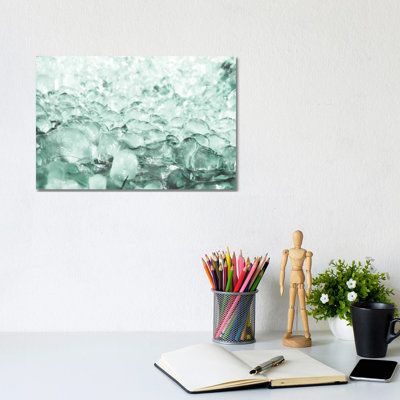 Bubbly Mint I - Wrapped Canvas Print
