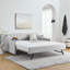 Lit de jour simple rembourré avec lit gigogne et charge USB-158271732