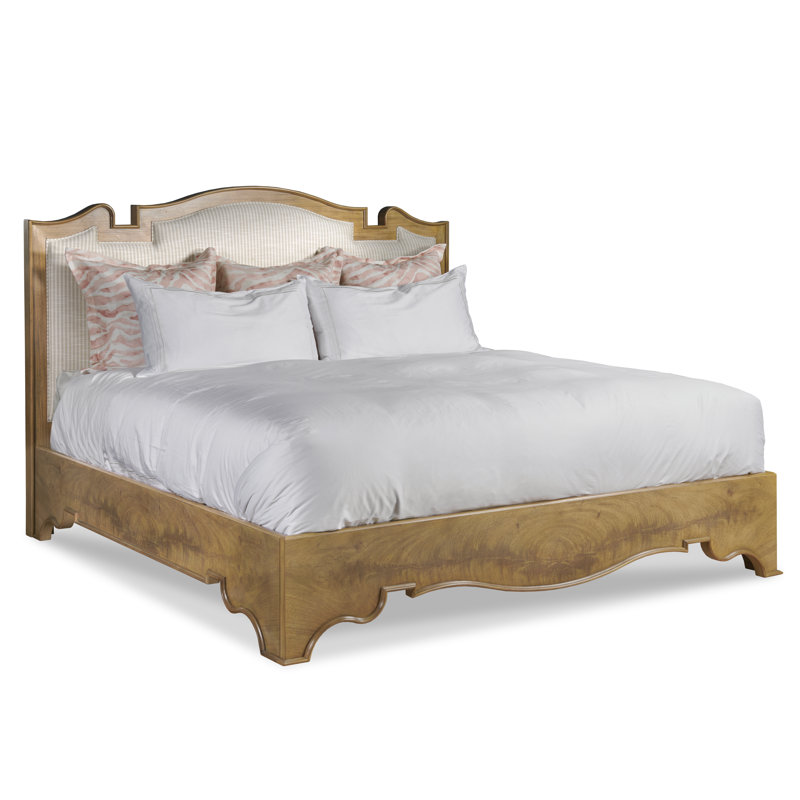 Barbizon Upholstered Scalloped Bed, Queen