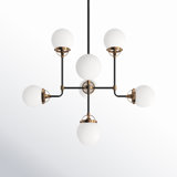 Newport 8 - Light Dimmable Sputnik Modern Linear Chandelier