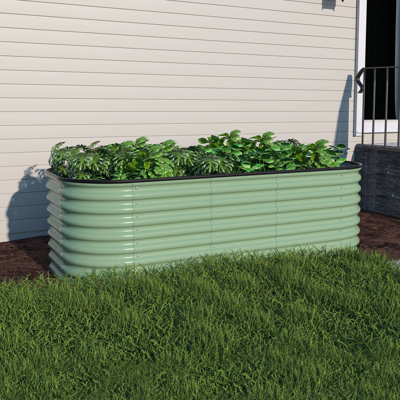 Heise 9 In 1 Modular Galvanized Steel Raised Garden Bed