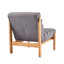 Chaise d'appoint avec structure en bois robuste-129543129
