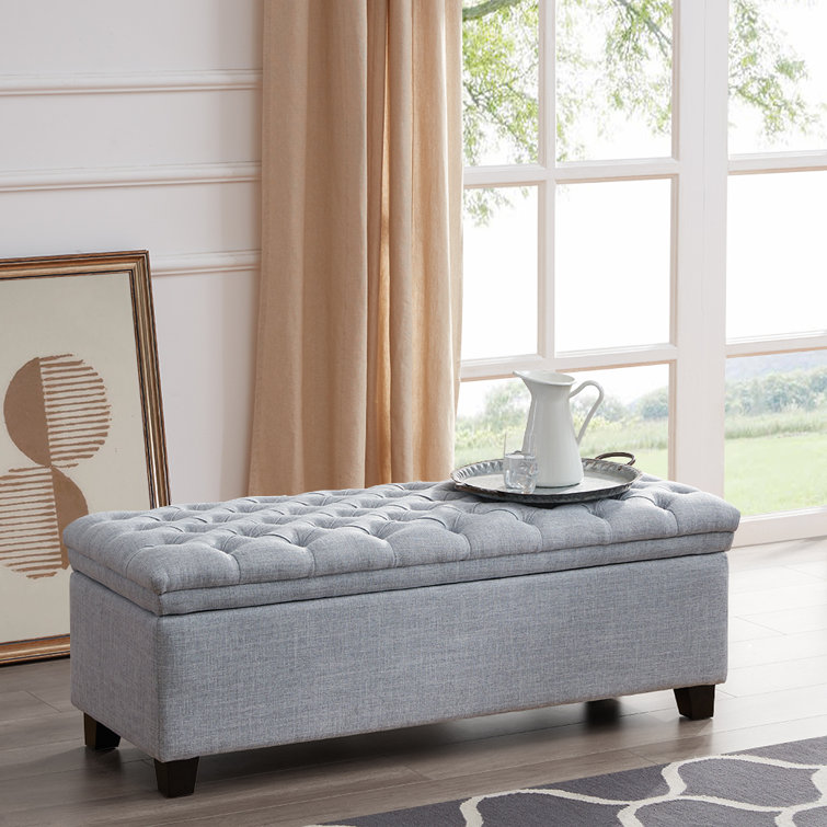 Latitude Run® Upholstered Storage Ottoman | Wayfair