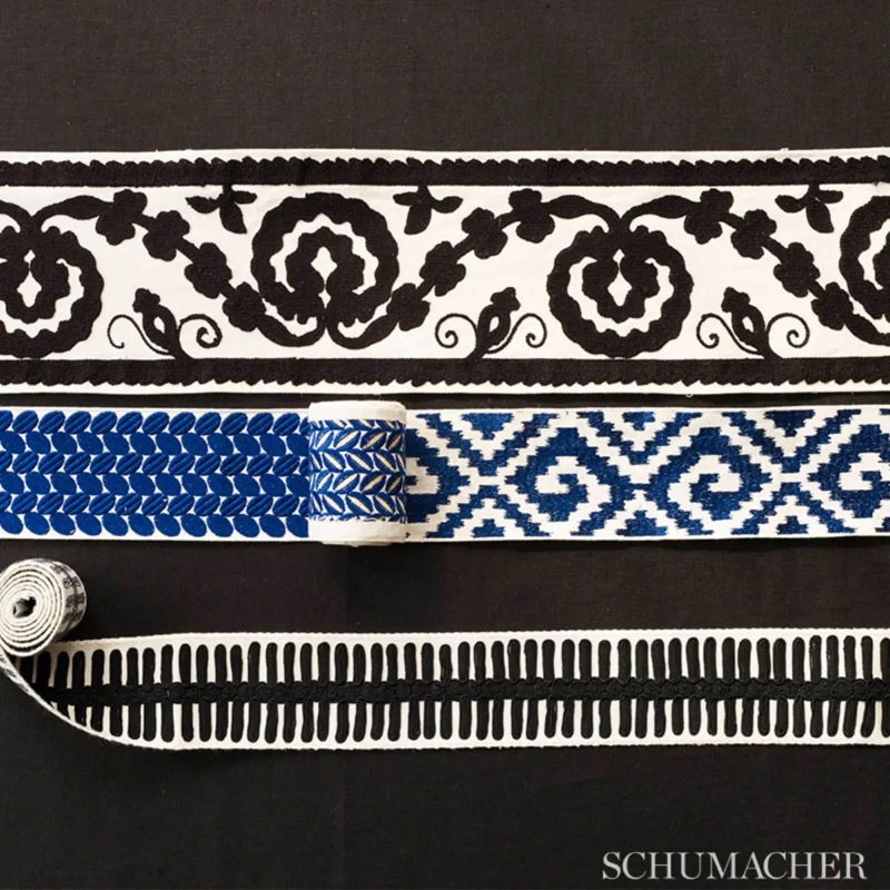 Castille Tape, Black/Ivory