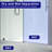 48 in. W x 76 in. H Sliding Frameless Shower Door with Header and Clear Glass