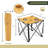 Square Metal Folding Outdoor Camping Table , 24'' in. W 22'' in. D-49609425
