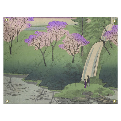 Tapisserie murale chiyogaike étang avec fleurs Macintyre
