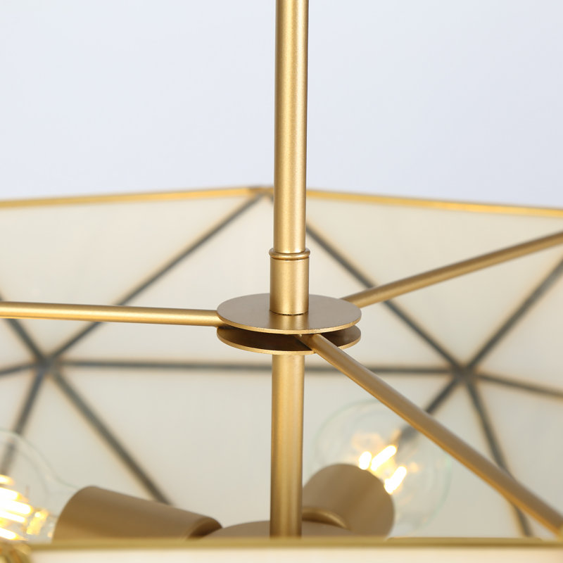 Lustre géométrique à 5 lumières à intensité variable de 23 po Atchison