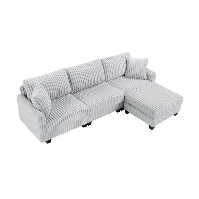 100” L-Shaped Sectional Sleeper Sofa