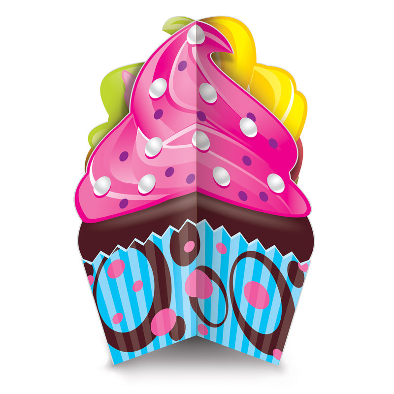Centre de table 3-D Cupcake