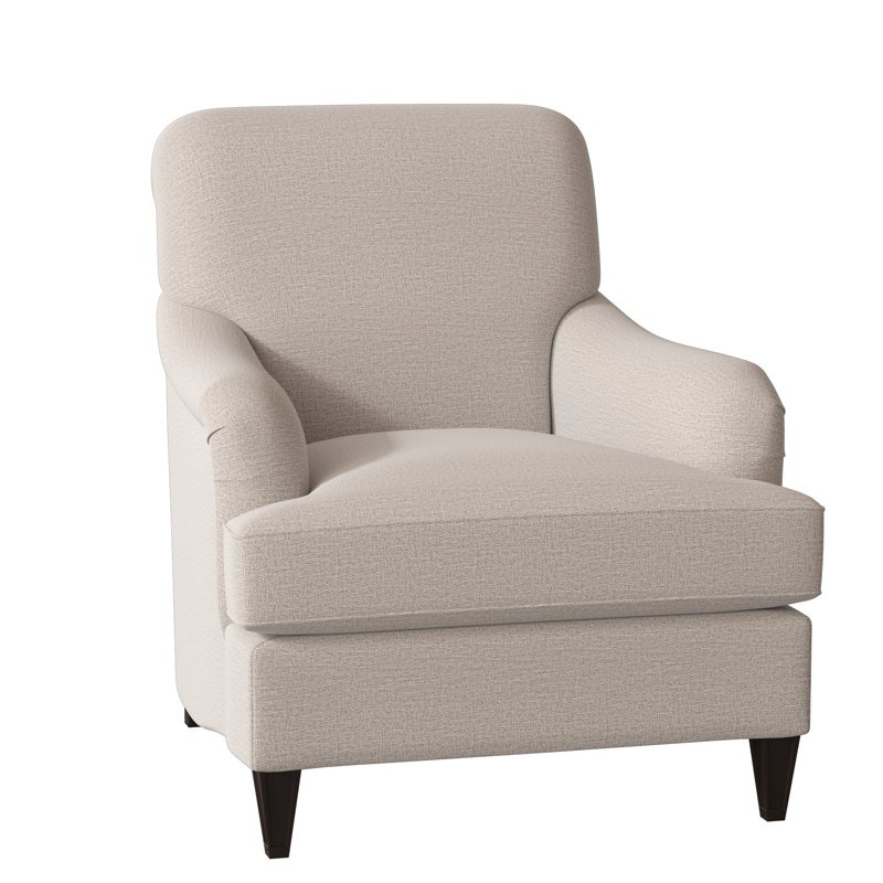 Bristol Armchair, Elise Linen, American Walnut