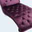 Chaise longue en velours capitonnée à boutons capitonnés-129598823