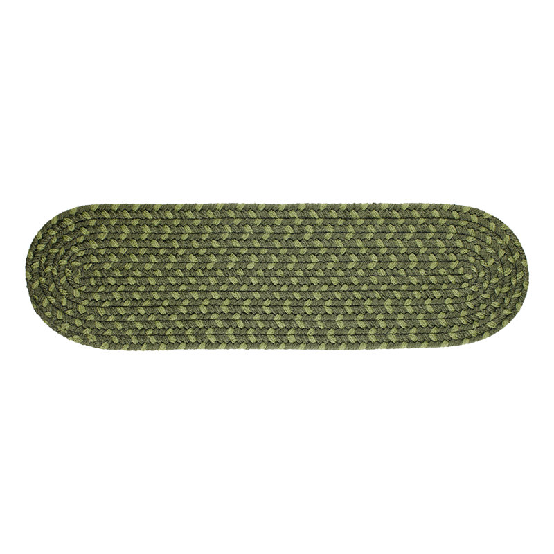 Tapis d'escalier intérieur / extérieur bleu Mako, Vert