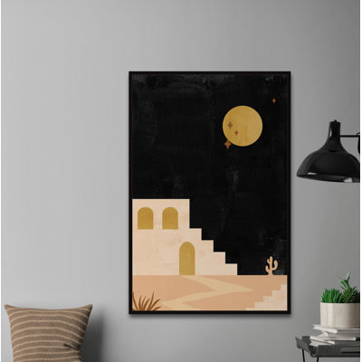 " Night Sky Over Desert " by Marmont Hill Painting Print