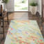 Reflections Abstract Handmade Tufted Green/Blue/Red Area Rug-30609240