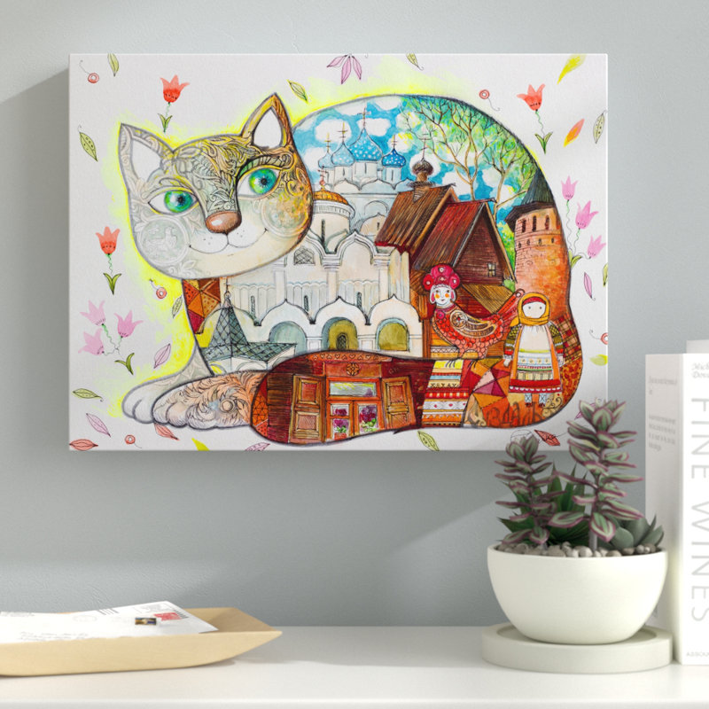 «Russe souzdal» par Oxana Ziaka - impression sur toile tendue, H 14 po x l 19 po