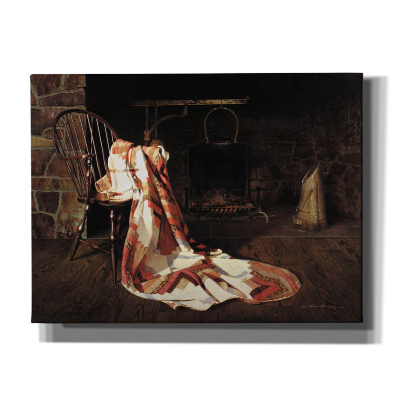 «The Quilt» par Zhen-Huan Lu, art mural sur toile, H 12 po x l 16 po x P 0,75 po