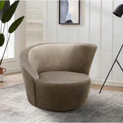 Vicenza Velvet Swivel Accent Chair