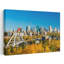 City Skyline In Autumn, Edmonton, Alberta, Canada, art contemporain abstrait, art mural de la ville-144269312