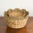 Isidore Water Hyacinth Woven Round Multi Use Kitchen and Bathroom Basket - 14" x 14" x 7" / 12" x 12" x 5.5" / 10" x 10" x 5" - Natural Brown