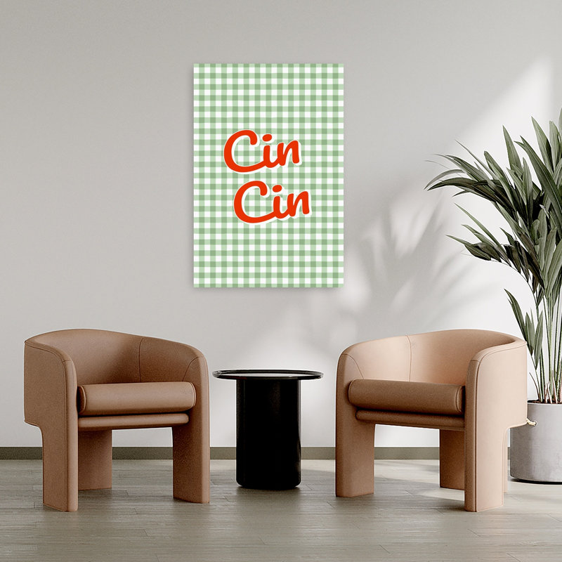 Cin Cin Gingham, 36" H x 24" W