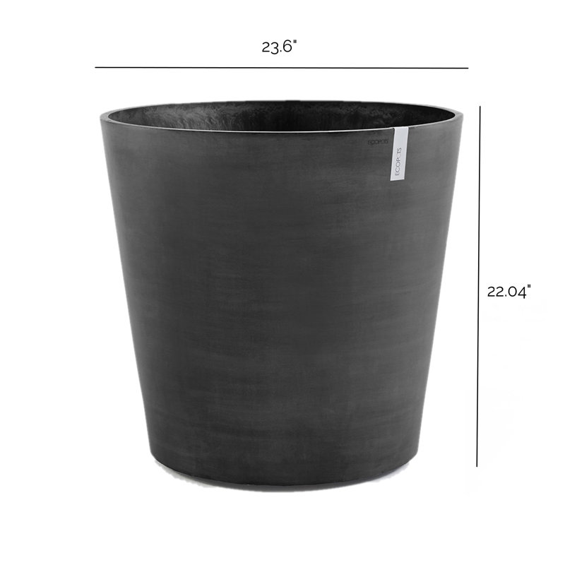 Remedios Pot Planter, Dark Gray