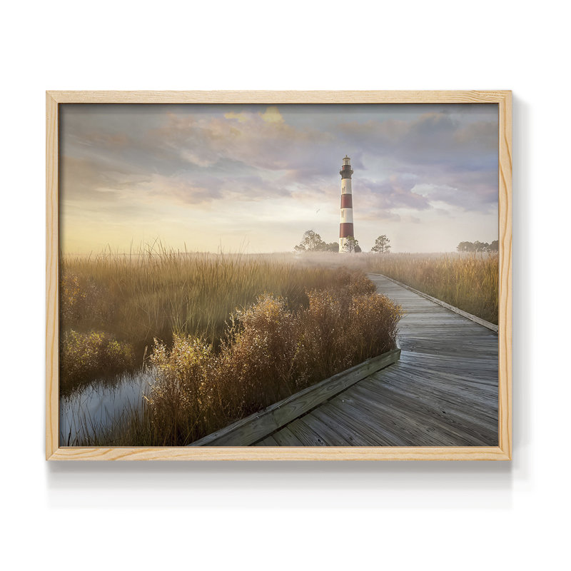 Private Path I -Framed Print - Restickable, Natural, 16" H x 20" W