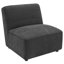 Fauteuil rembourré gris anthracite Ortega