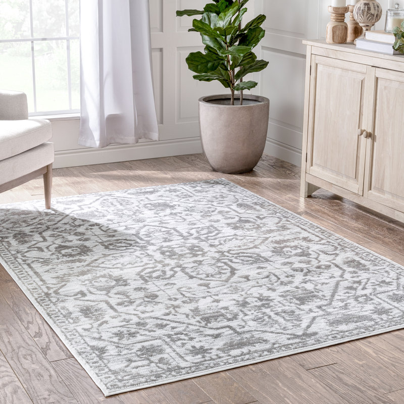Tapis crème Millie-Ann Dazzle, Rectangle 5 pi 3 po x 7 pi 3 po