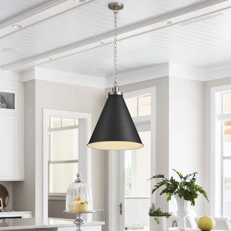Luminaire suspendu conique à 1 lumière Massi