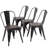 Rebello 18'' H Upholstered Metal Side Chair-1179200462