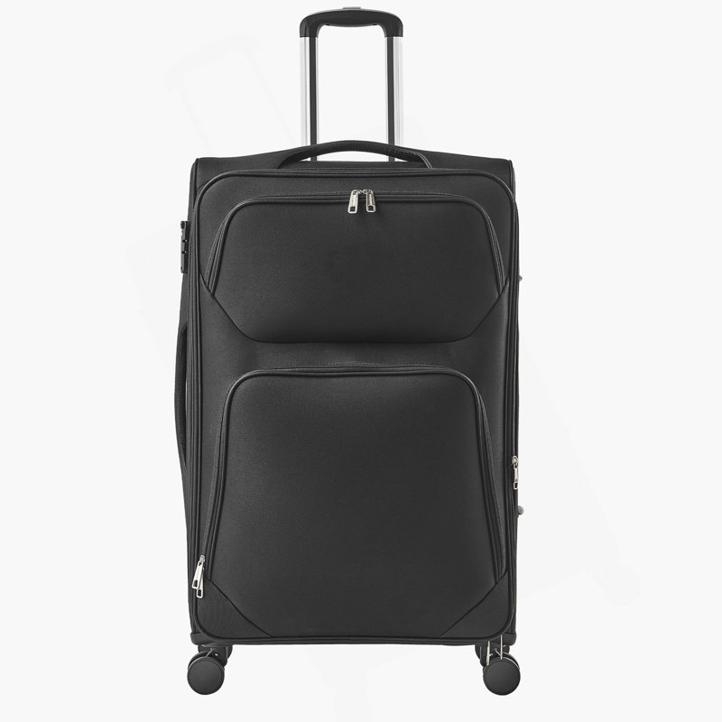 Valise à carreaux extensible 28 pouces avec roulettes