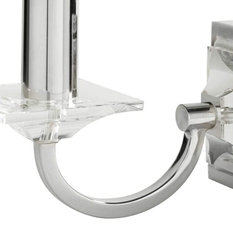Zackery Armed Sconce, Polished Nickel