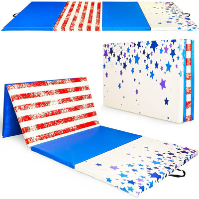 10'x 4'x 3" High-Density Four-Fold Portable Exercise Mat