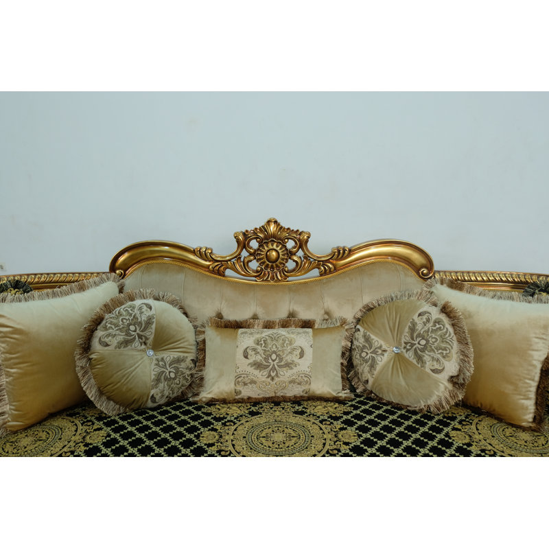 Sofa, Black/Gold