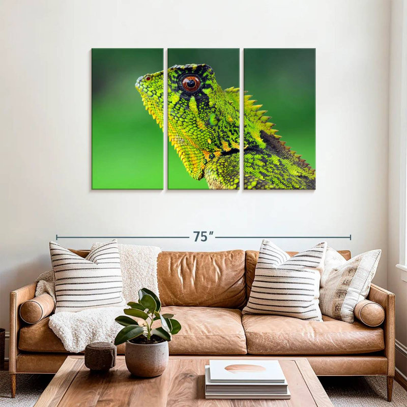 Brampt Exotic Lizard, 36" H x 57" W